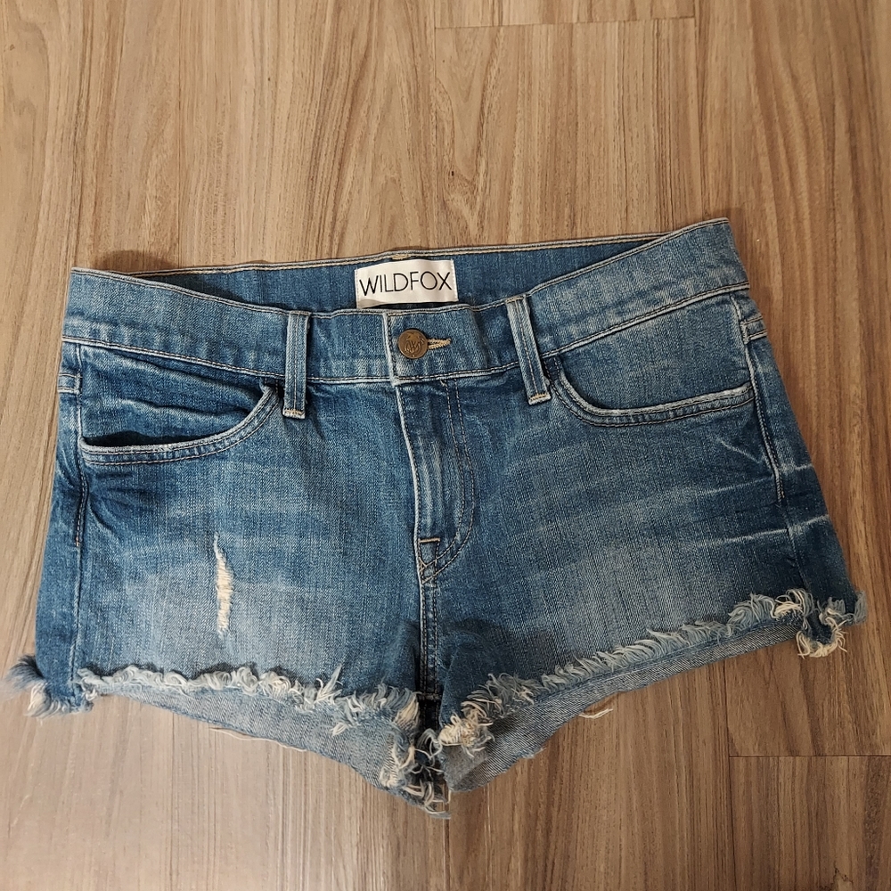 Wildfox denim shorts size 26
